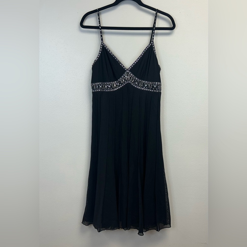 Whimsigoth Witchy Cocktail Dress Size 8 Sequins LBD Event Wedding Guest Party
